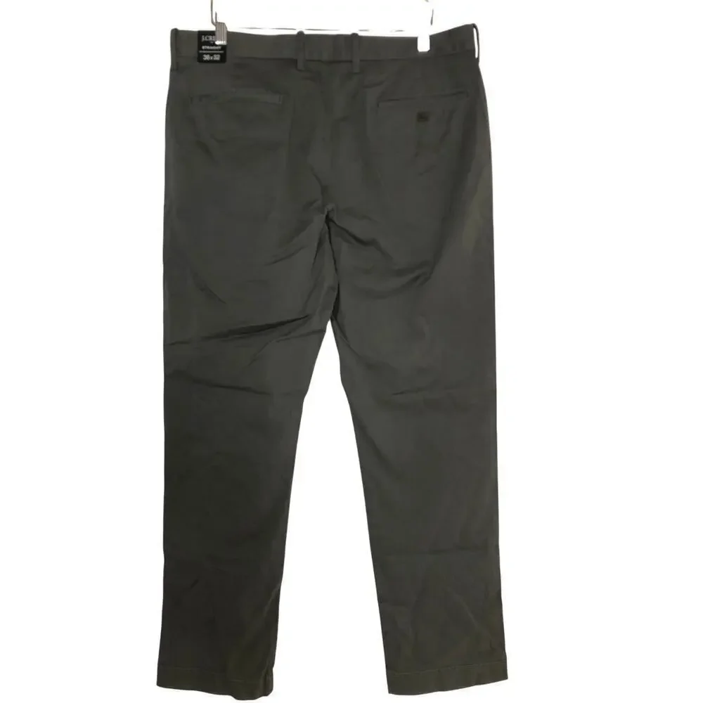 J. Crew Factory Straight Fit Flex Chino Pant Tarnished Metal NWT 36 x 32